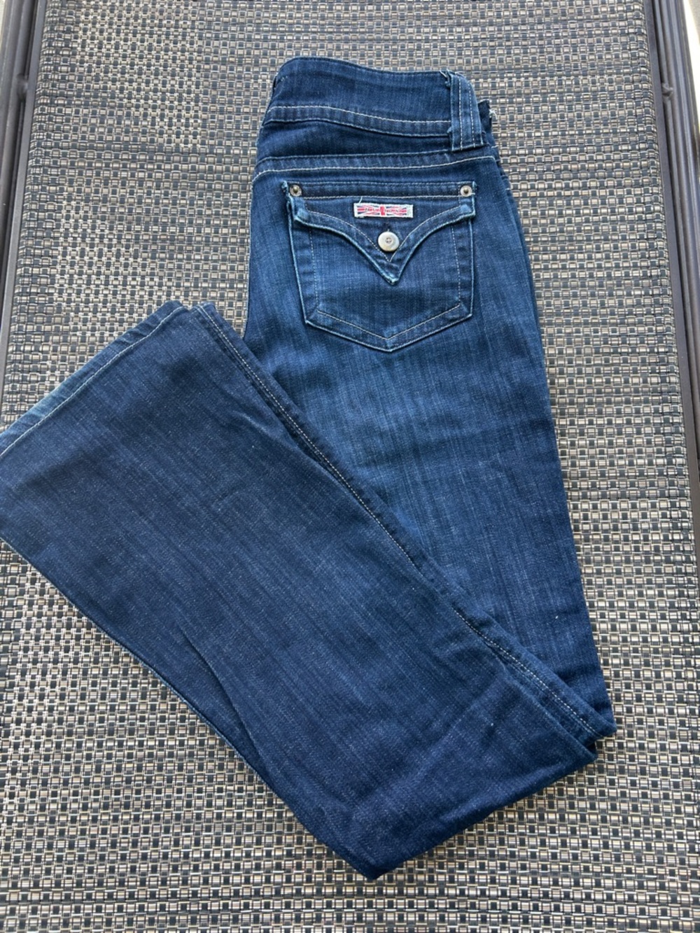 Hudson Jeans Women's Boot Cut in Dark Blue Denim Inseam 30 1/2